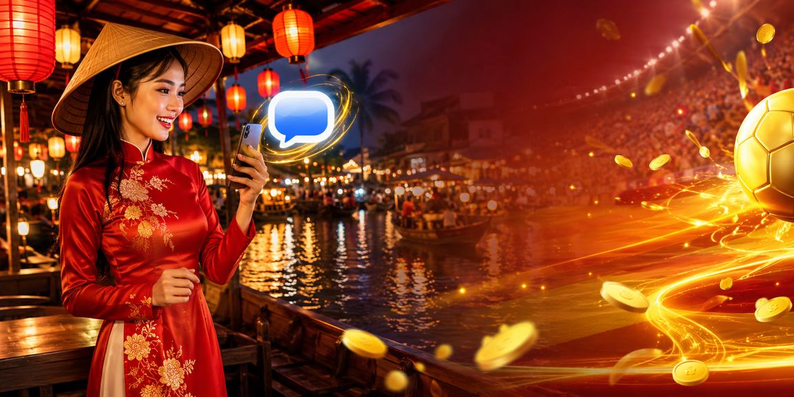 Người dùng truy cập ixy trên điện thoại tại chợ đêm miền Tây